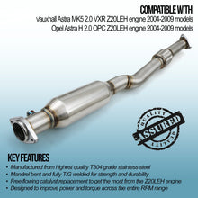Downpipe Decat 2.5" Opel Astra H MK5 2.0 Z20LEH VXR 04-09