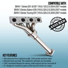 Collettore di Scarico Decat BMW Serie 1 / 3 E87 E90 E91 2.0 N46 04-07 - foto 3