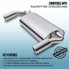 Terminale di Scarico Rover MG-TF MK2 1.8 02-05 - foto 2