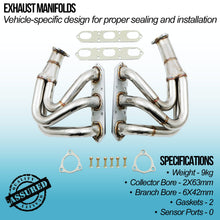 Collettori di Scarico Porsche 911 996 Non Turbo 3.4 3.6 99-04