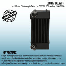 Intercooler Maggiorato Land Rover Discovery Defender 300TDI 2.5 TD 94-06 - foto 3