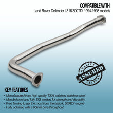 Downpipe Decat Land Rover Defender 300TDI L316 94-98 - foto 3