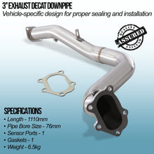 Downpipe Decat 3" con Uscita 2.5" Subaru Impreza GDA WRX STI 01-07