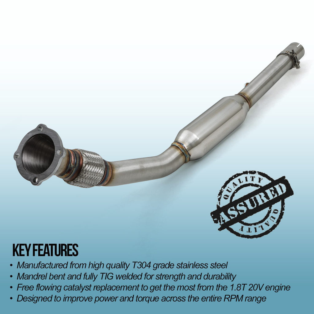 Downpipe Decat 2.5" Audi A3 8L / TT 8N / Volkswagen Golf GTI MK4 1.8T 20v 00-04