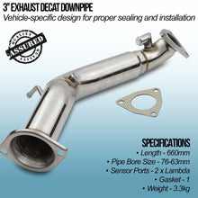 Downpipe Decat 2.5" Honda Civic Type R FN2 2.0 05-11
