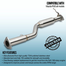 Downpipe Decat 2.75" Mazda RX-8 1.3 03-12