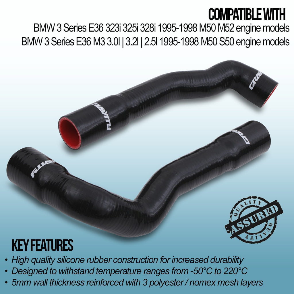 Tubi Radiatore in Silicone BMW Serie 3 E36 M50 M52 323i 325i 328i 95-98 - foto 3