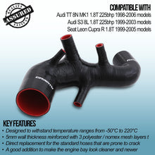 Tubo di Aspirazione in Silicone Audi TT 8N MK1 / Seat Leon Cupra R 1.8T 225 98-06 - foto 3