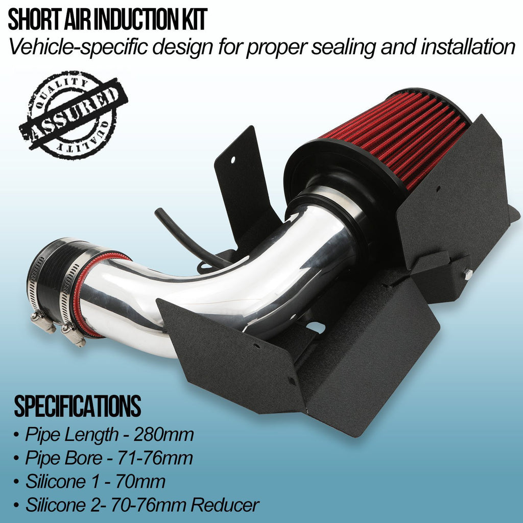 Kit Aspirazione Aria Corta Argento Seat Leon 1P 1.6D 1.8 1.9D 2.0 05-12