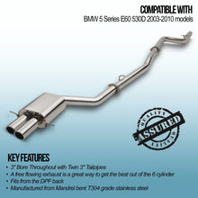Impianto di Scarico Dopo FAP BMW Serie 5 E60 530D 3.0TD 03-10 - foto 3