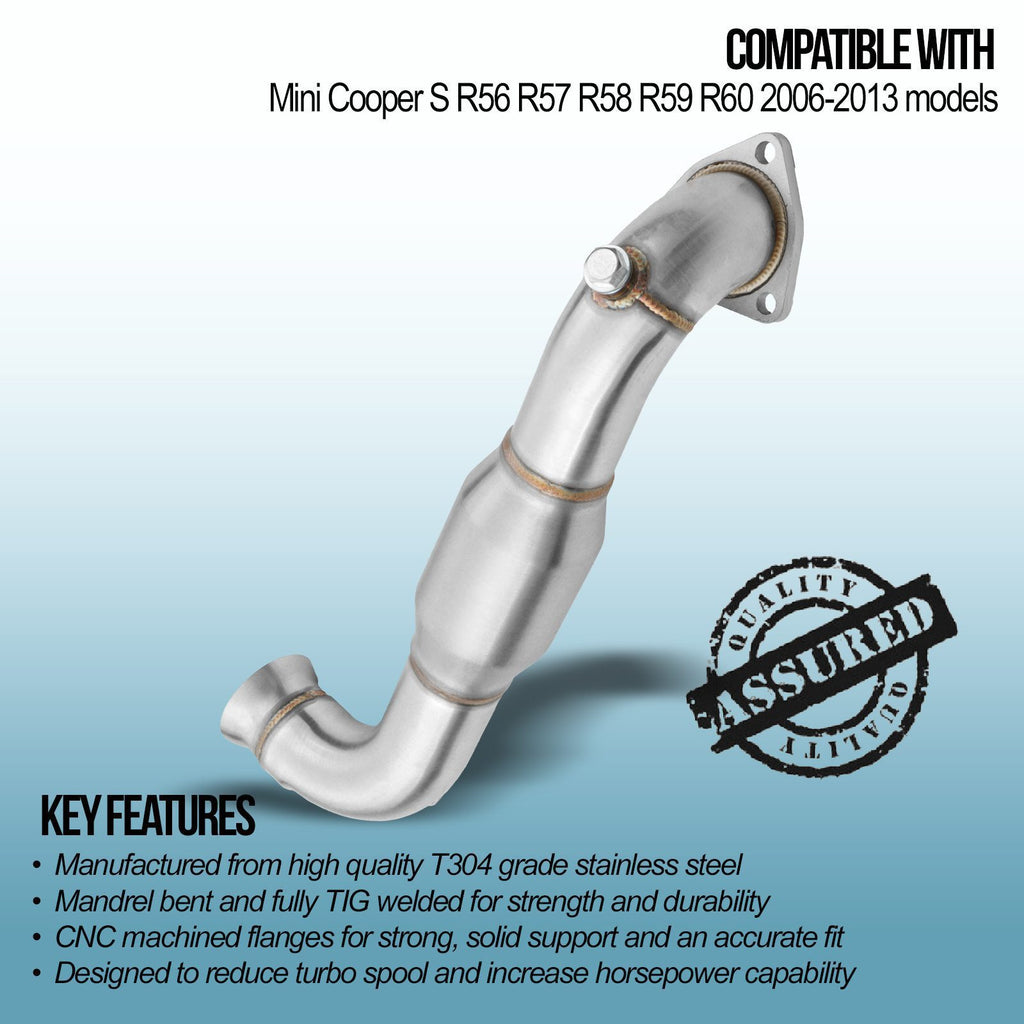Downpipe con Cat Sportivo 200 Celle 2.5" Mini Cooper S R56 06-13