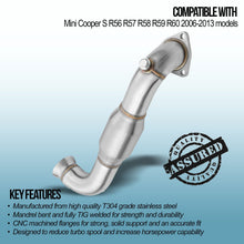Downpipe con Cat Sportivo 200 Celle 2.5" Mini Cooper S R56 06-13