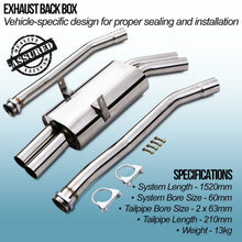 Vasca Posteriore di Scarico BMW Serie 3 E36 M3 3.0 / 3.2 95-98 - foto 2