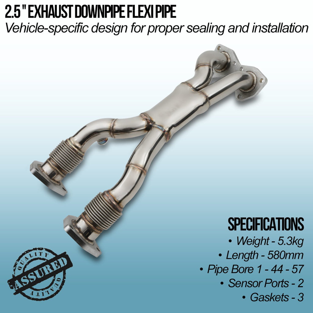 Downpipe con Giunto Flessibile 2.5" Audi TT 8N MK1 3.2 VR6 Quattro 98-06 - foto 2