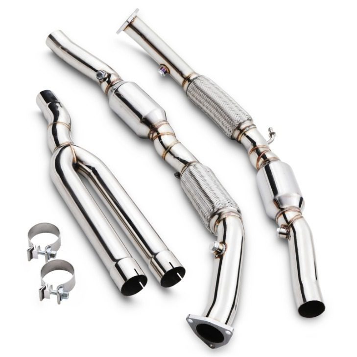 Downpipe Catalizzato Sportivo 200 Celle 2.5" VW Golf MK5 R32 3.2 05-09