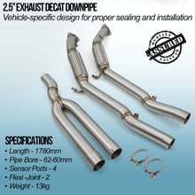 Downpipe Decat 2.5" Audi A3 8P 3.2 VR6 Quattro 03-09