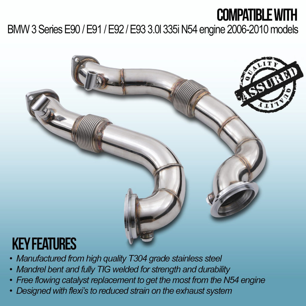 Downpipe Decat BMW 3 Series E90/E92 335i N54 06-10 - Coppia - foto 3