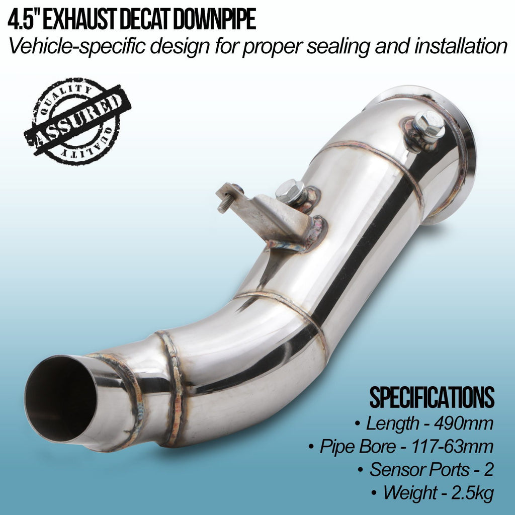 Downpipe Decat 4.5" BMW 2 Series F22 / F23 220i 228i N20 2014-2016 - foto 2