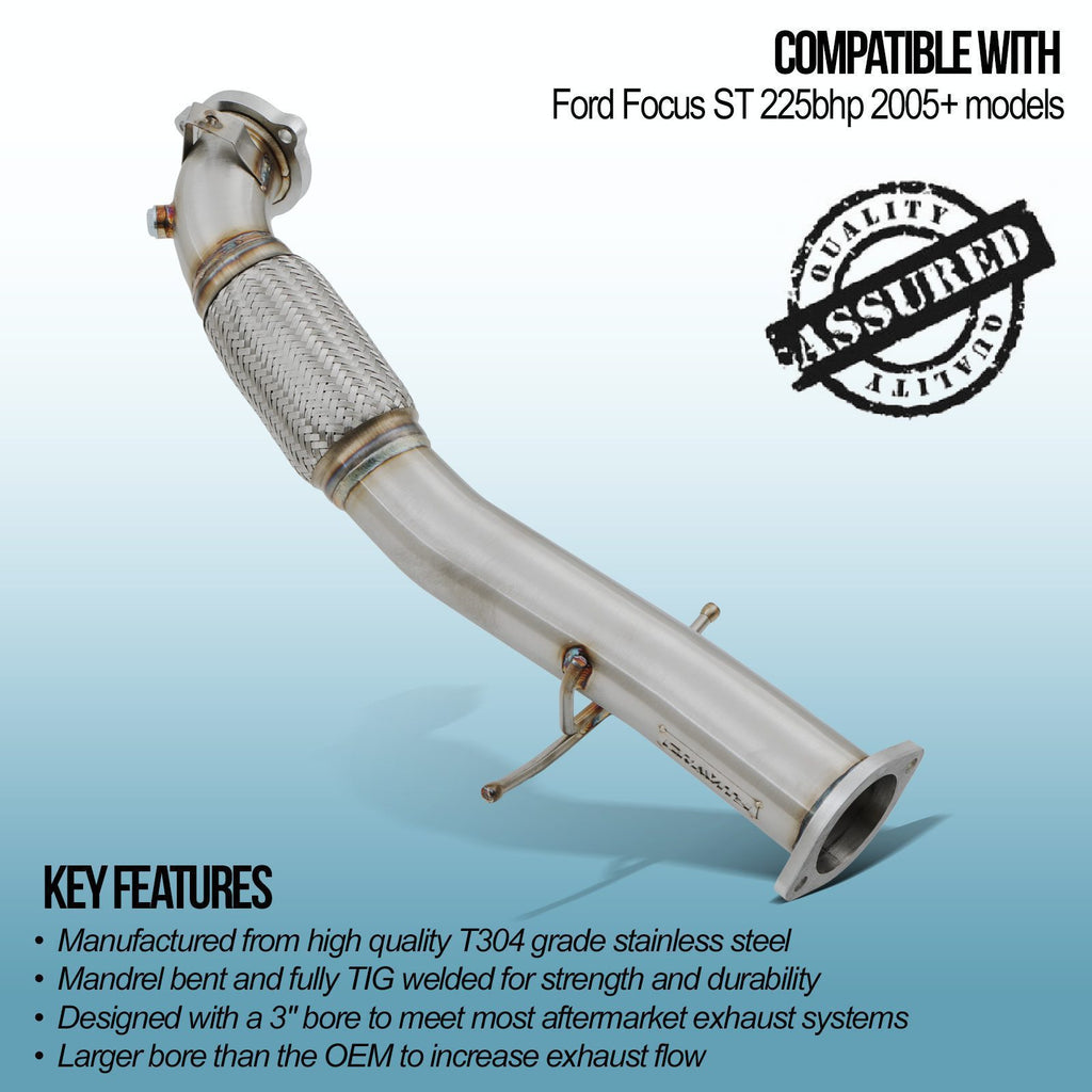 Downpipe 3" Ford Focus MK2 ST 05-11