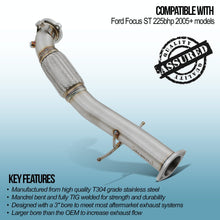 Downpipe 3" Ford Focus MK2 ST 05-11
