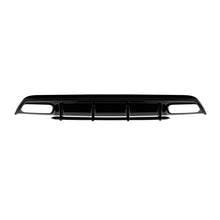 Carica l'immagine nel visualizzatore di Gallery, Diffusore stile A45 con nero terminali per A design Paraurti posteriore on Mercedes Classe A W176 2015-2018, Nero lucido