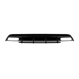 Diffusore stile A45 con nero terminali per A design Paraurti posteriore on Mercedes Classe A W176 2015-2018, Nero lucido