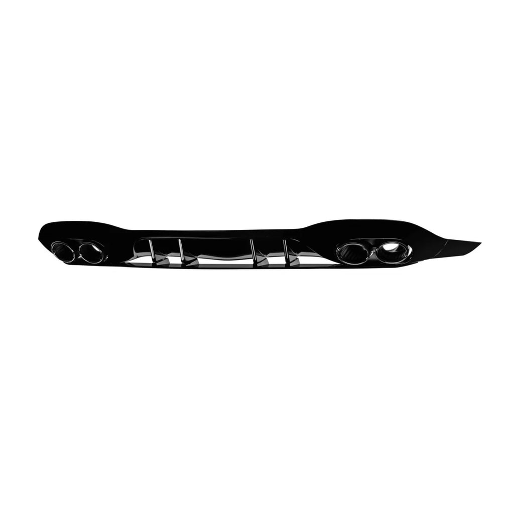 Diffusore stile A45 con nero terminali per posteriore A design paraurti on Mercedes Classe A W177 dal 2018 -oo--oo-