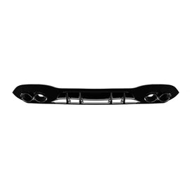 Diffusore stile A45 con nero terminali per posteriore A design paraurti on Mercedes Classe A W177 dal 2018 -oo--oo-
