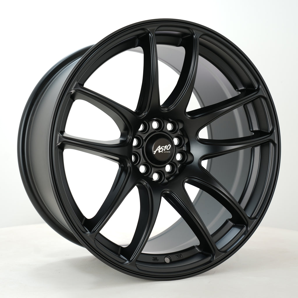 Cerchio in lega Autostar A510 18x9.5 5x100/5x114.3 ET35 Flat Black