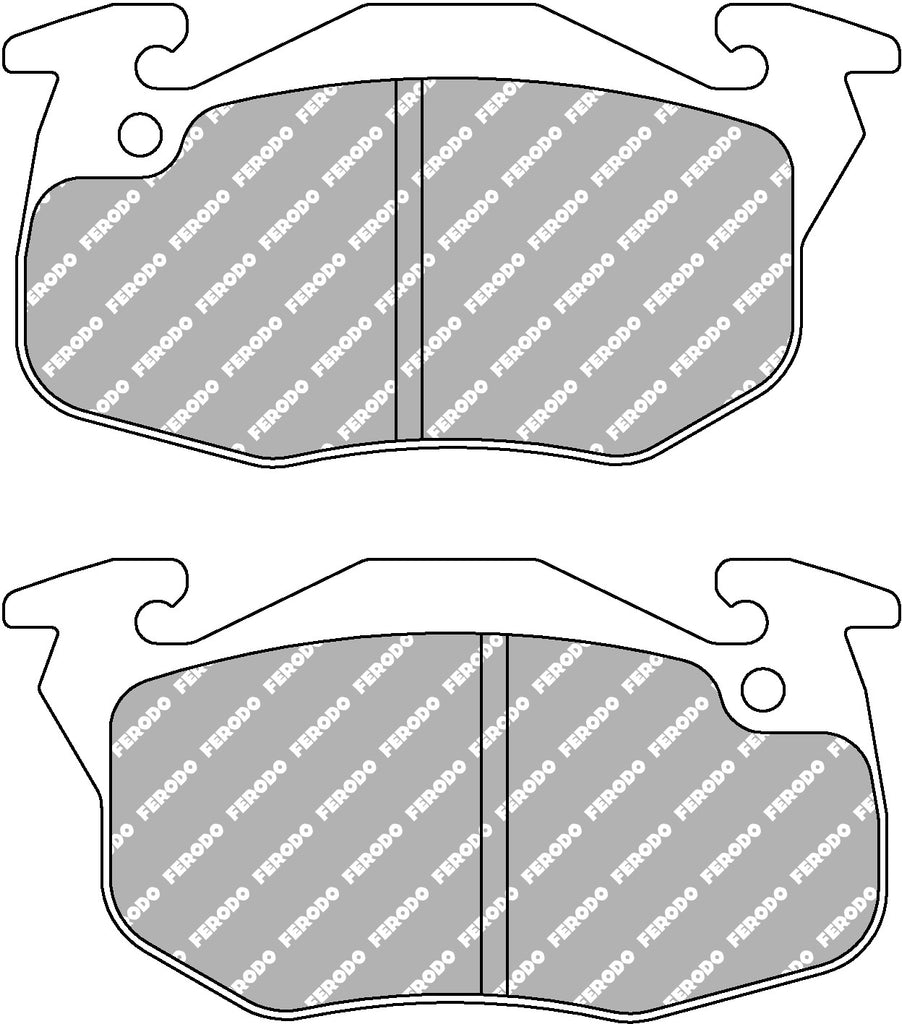 Pastiglie freni Ferodo DS2500 anteriori e posteriori Renault Clio Mk2