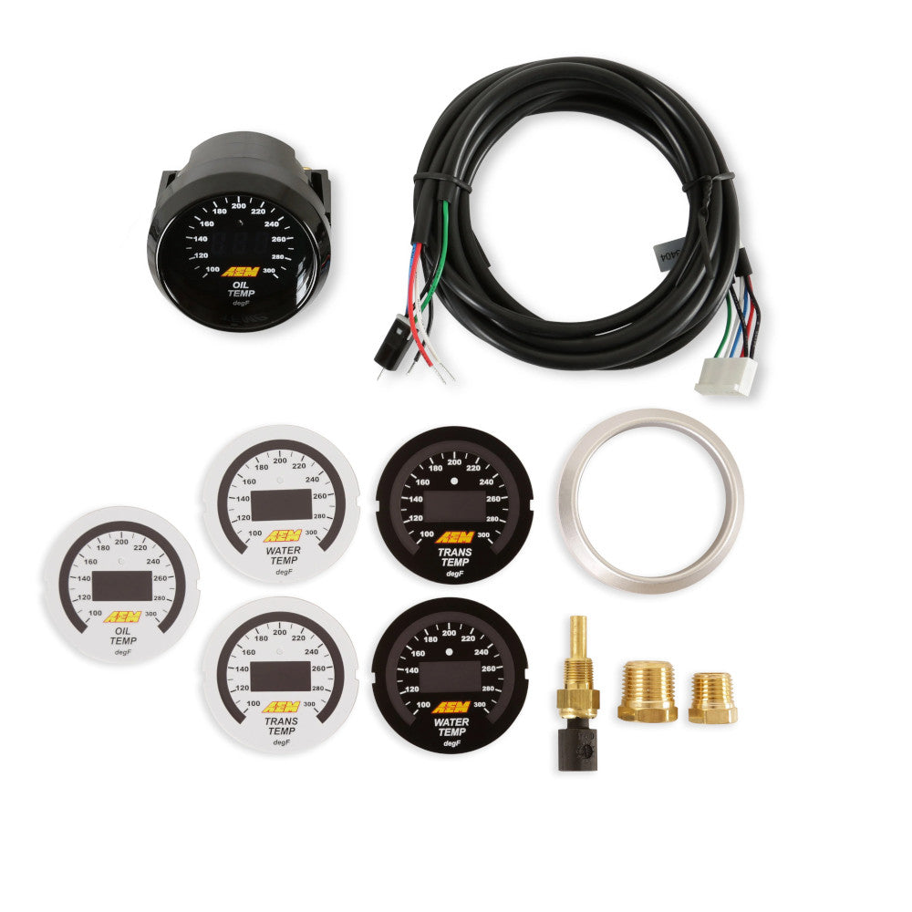 AEM Classic Water/Oil Temperature Manometro - 300°F - AEM-30-4402