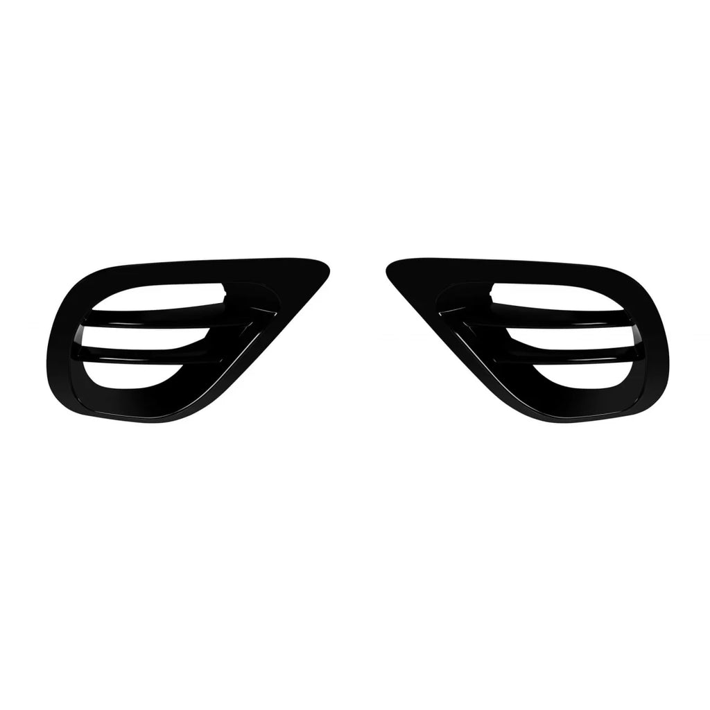 Aero appendici per laterale griglie per anteriore A design-Line paraurti di Mercedes Classe E W213, S213 2019-2022, Nero