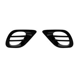 Aero appendici per laterale griglie per anteriore A design-Line paraurti di Mercedes Classe E W213, S213 2019-2022, Nero