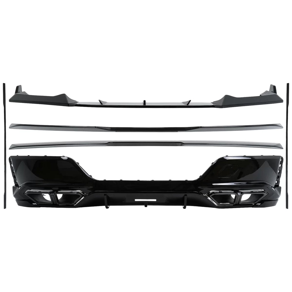 Aero Body kit per BMW Serie 7 G70 M-Tech (2022 e successivi) nero Knight design Nero lucido