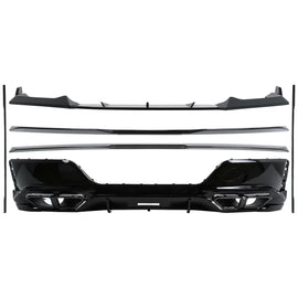 Aero Body kit per BMW Serie 7 G70 M-Tech (2022 e successivi) nero Knight design Nero lucido