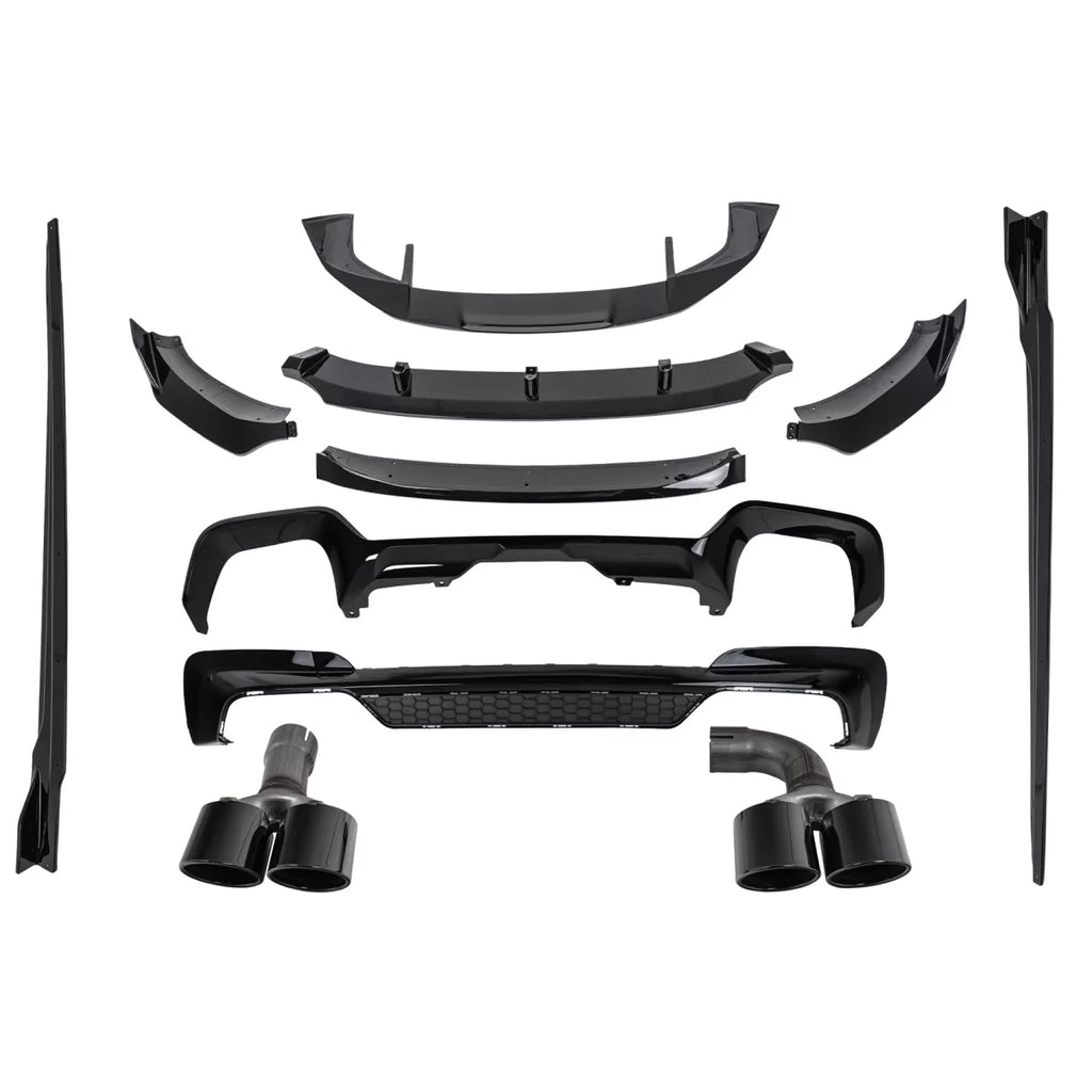 Aero Body kit per BMW X3 G01 M Sport (2018-2020) nero Knight design Nero lucido