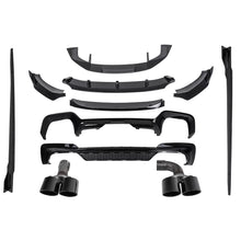 Carica l'immagine nel visualizzatore di Gallery, Aero Body kit per BMW X3 G01 M Sport (2018-2020) nero Knight design Nero lucido
