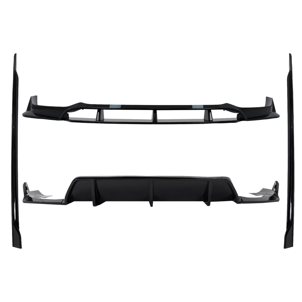 Aero Body kit per BMW X6 G06 (10.2019-03.2023) M-Tech nero Knight design Nero lucido