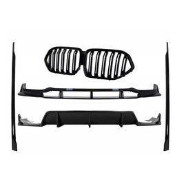 Aero Body kit per BMW X6 G06 (10.2019-03.2023) M-Tech nero Knight design Nero lucido