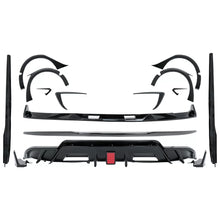 Aero Body kit estensione per Tesla modello 3 (2017-2022) paraurti Lip aria diffusore e passaruota Nero lucido