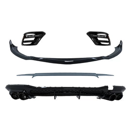 Aero Body kit per Mercedes Classe S W223 berlina Sport Line (2020 e successivi) Nero lucido