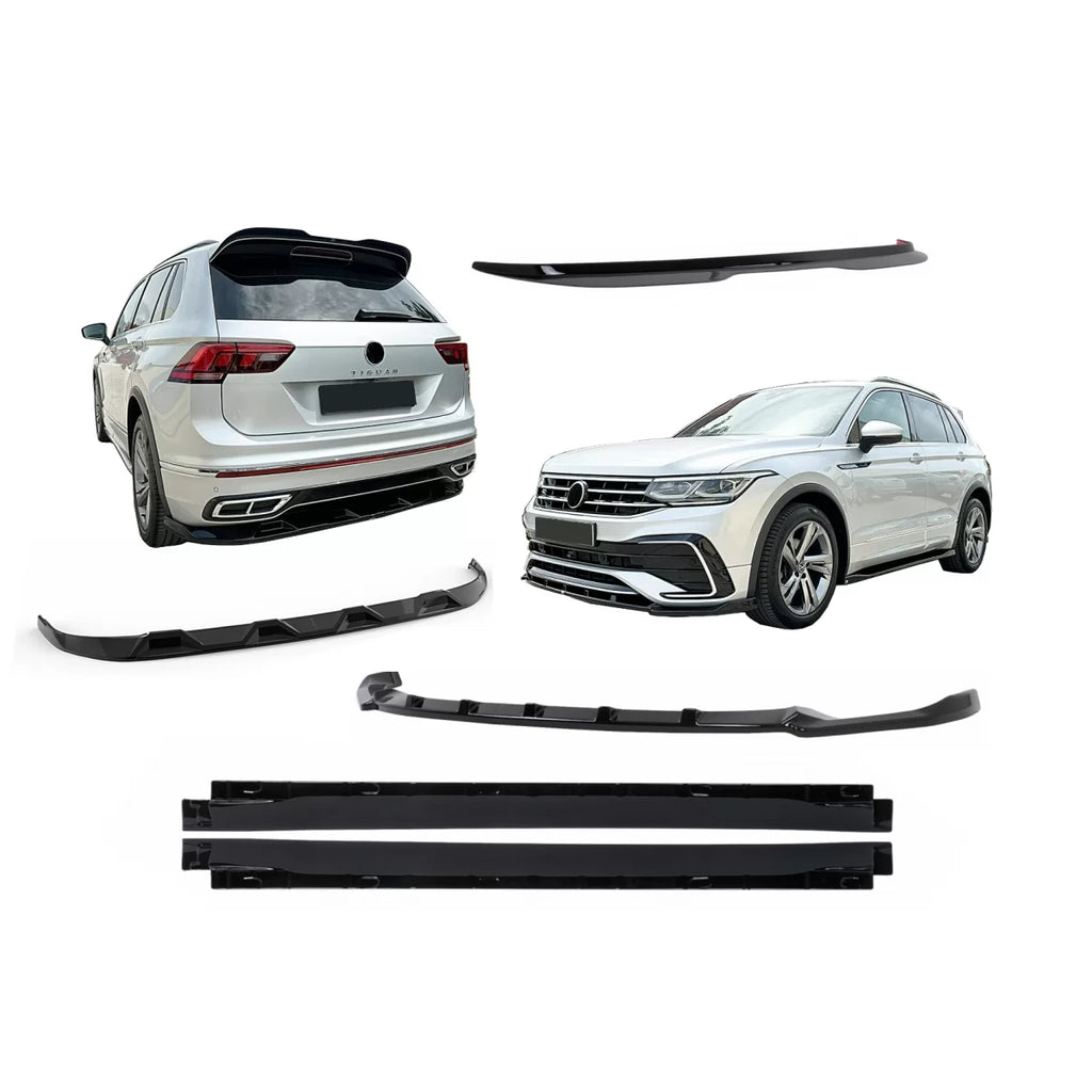 Aero Body kit per VW Tiguan II Mk2 R/ R Line restyling (2020-2024) nero