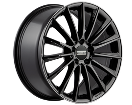 Cerchio in Lega Fondmetal INSPIRED AIDON (FMI04) 18x8 ET38 5x112 GLOSSY BLACK MACHINED LIP
