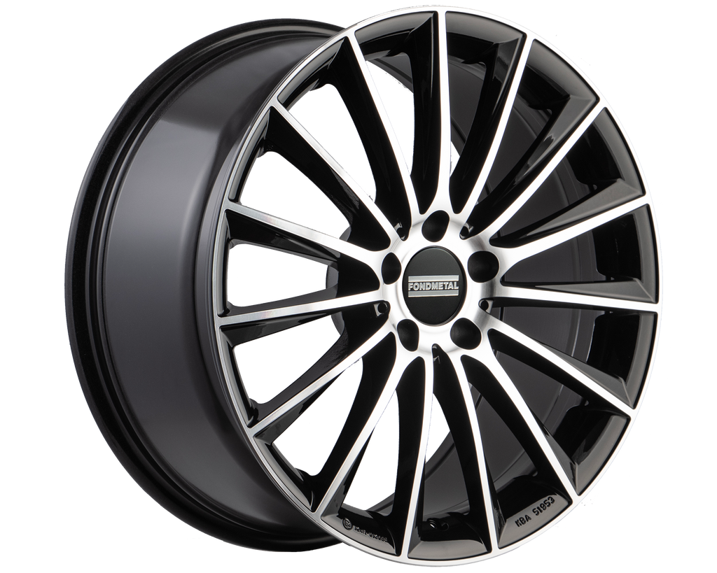 Cerchio in Lega Fondmetal INSPIRED AIDON (FMI04) 19x8 ET38 5x112 GLOSSY BLACK MACHINED