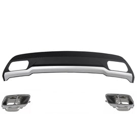 Aria diffusore con Terminali di scarico e GT-R Panamericana griglia per Mercedes Classe A W176 (2012-08.2018) Sport Pack