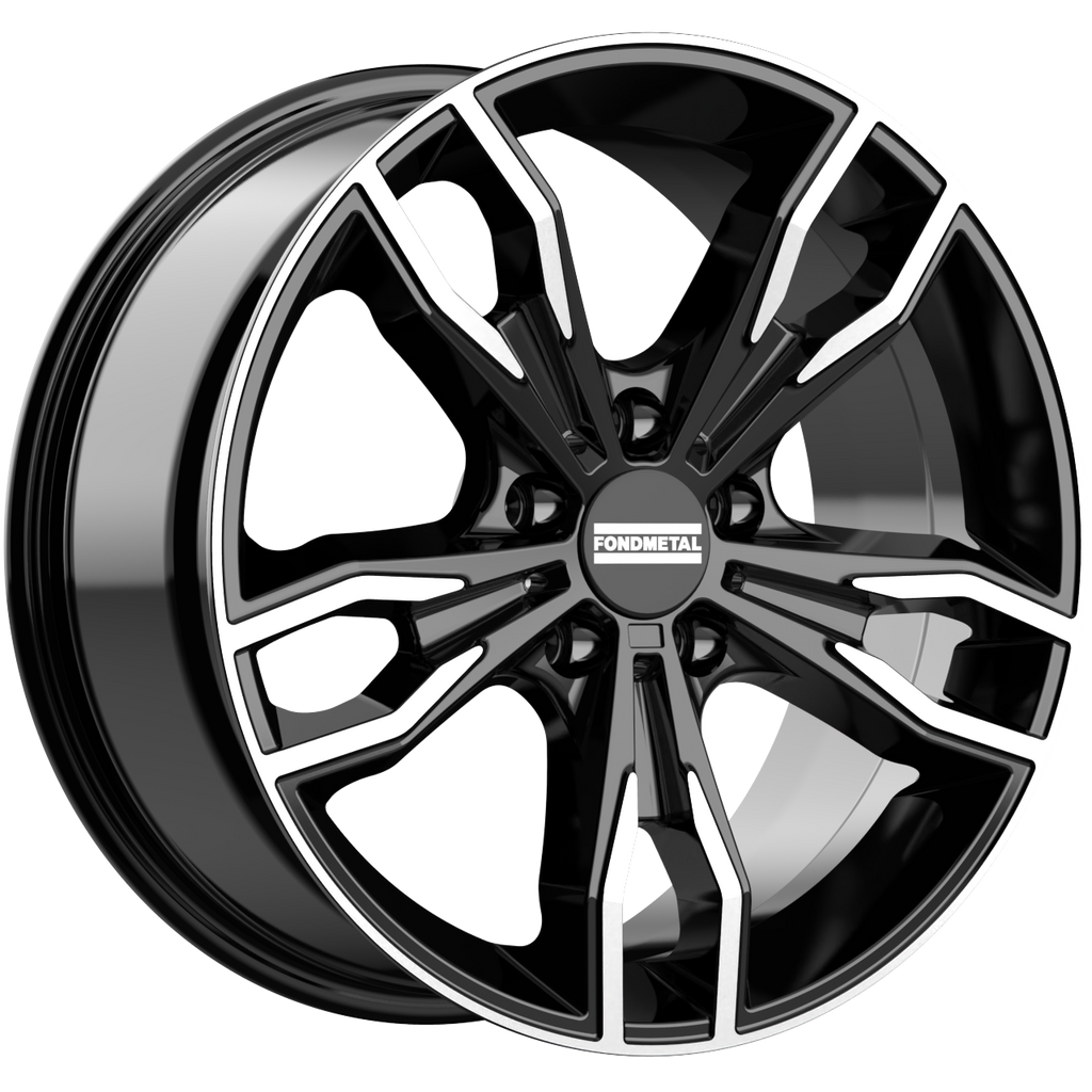 Cerchio in Lega Fondmetal INSPIRED ALKE (FMI02) 18x8 ET45 5x120 GLOSSY BLACK MACHINED