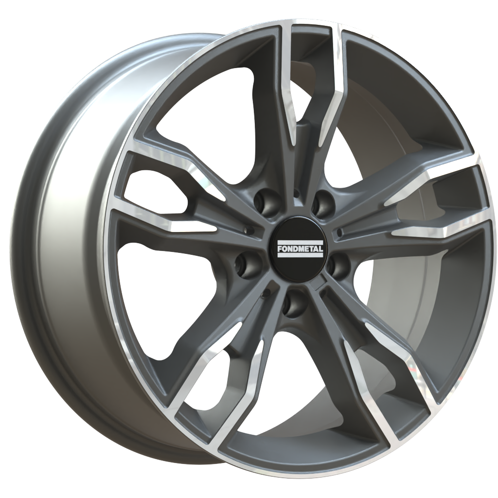 Cerchio in Lega Fondmetal -LIMITED- INSPIRED ALKE (FMI02) 18x8.5 ET36 5x112 MATT TITANIUM MACHINED