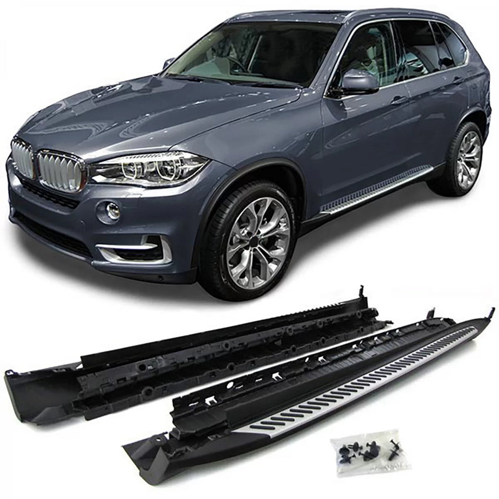 Alluminio Pedane laterali laterale protezione OE stile con ABE per BMW X5 F15 13-18