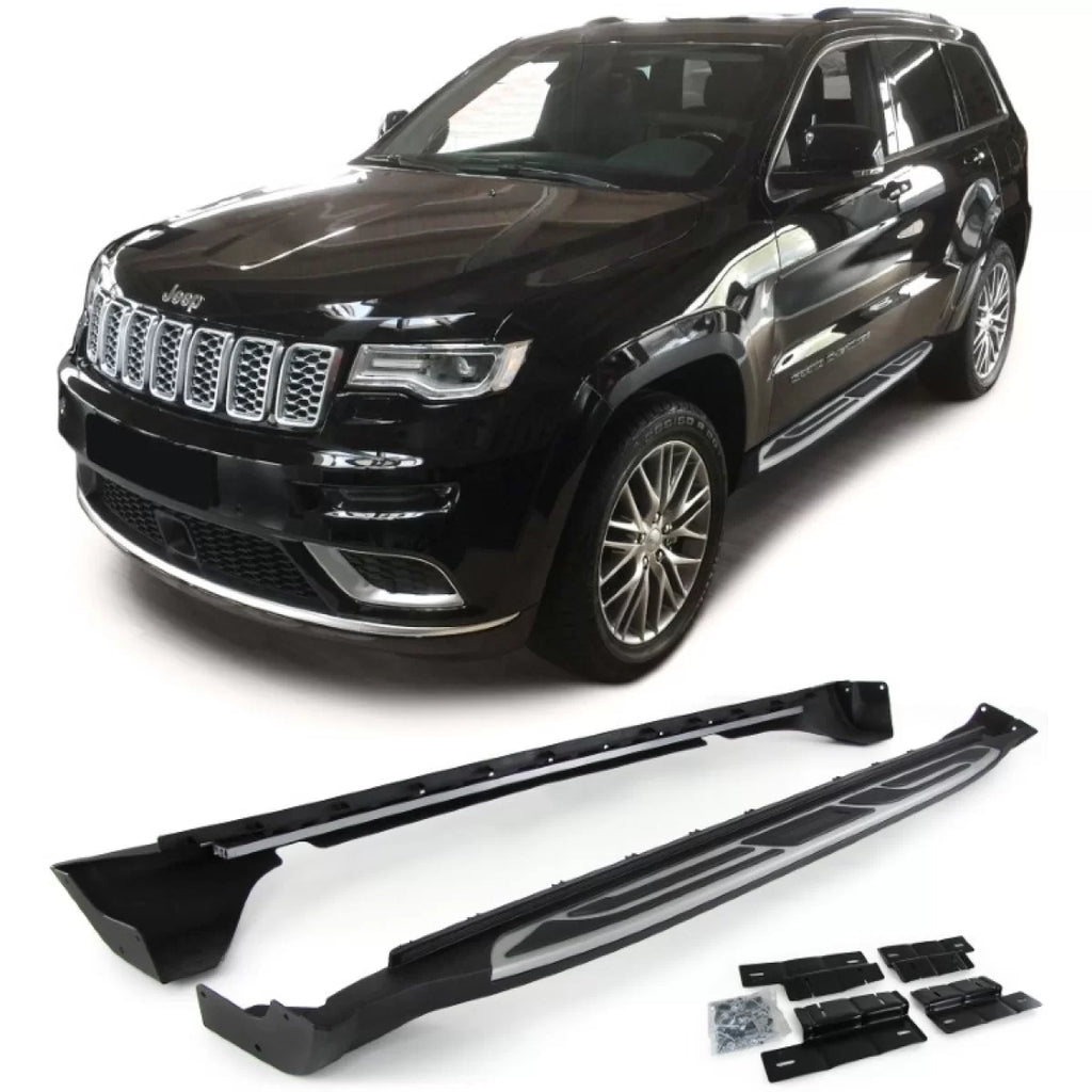 Alluminio Pedane laterali laterale protezione OE stile per Jeep Grand Cherokee WK2 10-17