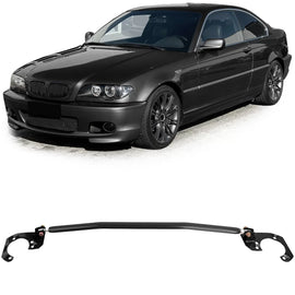 Alluminio Barra duomi nero regolabile per BMW E46 6 cyl 320i 323i 325i 328i 330i